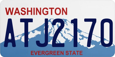 WA license plate ATJ2170