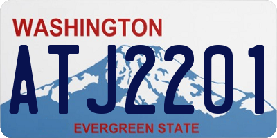 WA license plate ATJ2201
