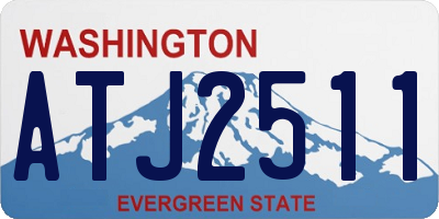 WA license plate ATJ2511