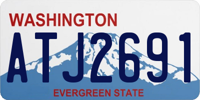 WA license plate ATJ2691
