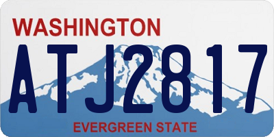 WA license plate ATJ2817