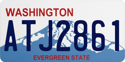 WA license plate ATJ2861