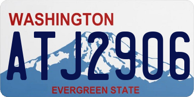 WA license plate ATJ2906