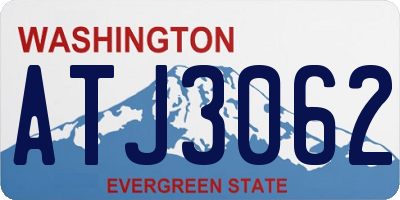 WA license plate ATJ3062