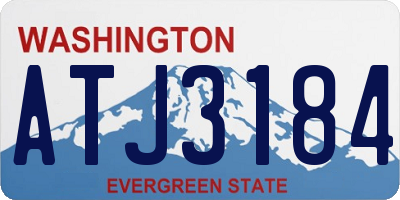 WA license plate ATJ3184