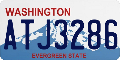 WA license plate ATJ3286