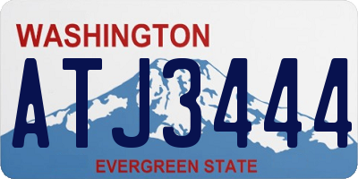WA license plate ATJ3444