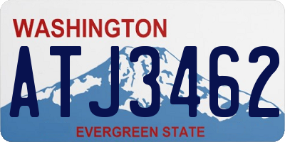WA license plate ATJ3462