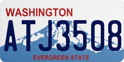 WA license plate ATJ3508