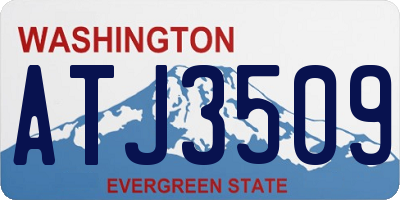 WA license plate ATJ3509