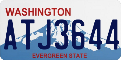 WA license plate ATJ3644