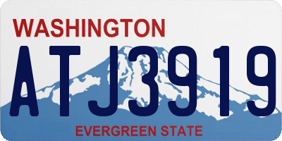 WA license plate ATJ3919