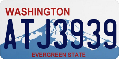 WA license plate ATJ3939