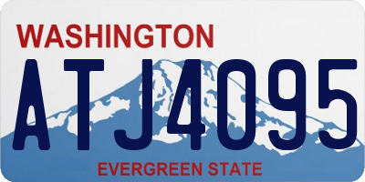WA license plate ATJ4095
