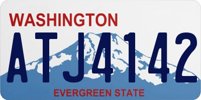 WA license plate ATJ4142