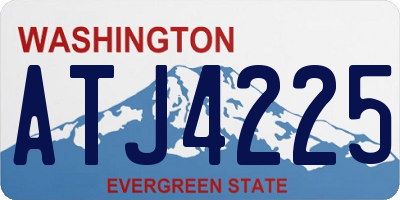 WA license plate ATJ4225