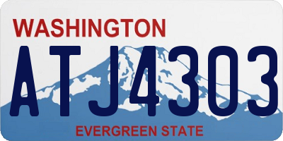 WA license plate ATJ4303