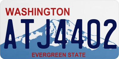 WA license plate ATJ4402