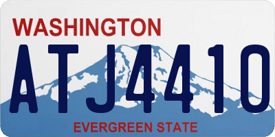 WA license plate ATJ4410