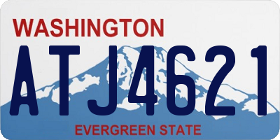 WA license plate ATJ4621
