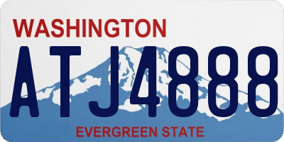 WA license plate ATJ4888