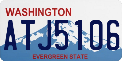 WA license plate ATJ5106