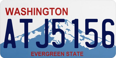 WA license plate ATJ5156