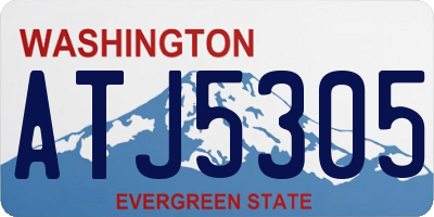 WA license plate ATJ5305