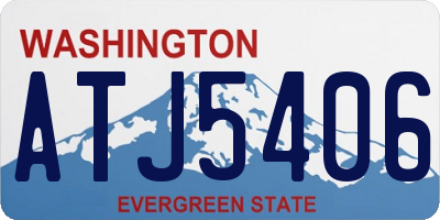 WA license plate ATJ5406