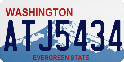 WA license plate ATJ5434