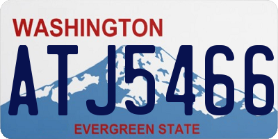 WA license plate ATJ5466