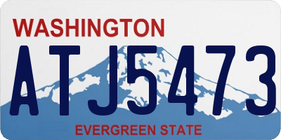 WA license plate ATJ5473