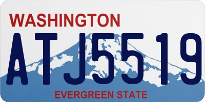 WA license plate ATJ5519