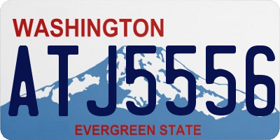 WA license plate ATJ5556
