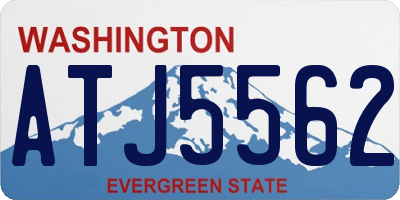 WA license plate ATJ5562