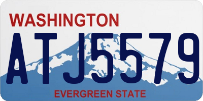 WA license plate ATJ5579