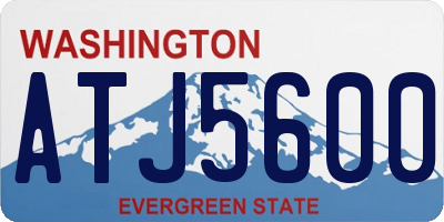 WA license plate ATJ5600