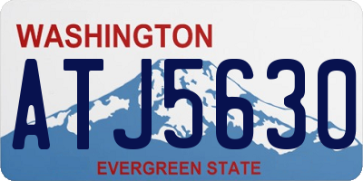 WA license plate ATJ5630