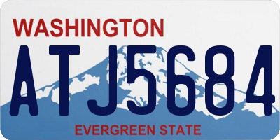 WA license plate ATJ5684