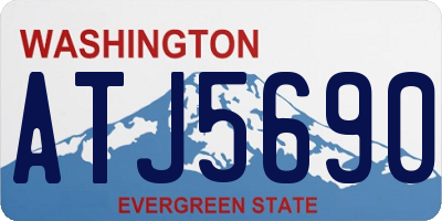 WA license plate ATJ5690