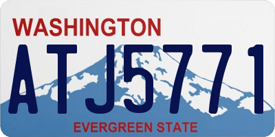 WA license plate ATJ5771
