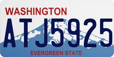WA license plate ATJ5925