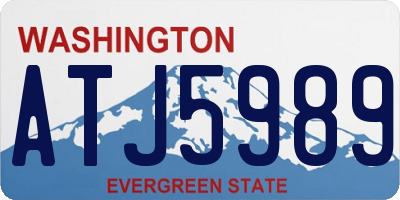 WA license plate ATJ5989