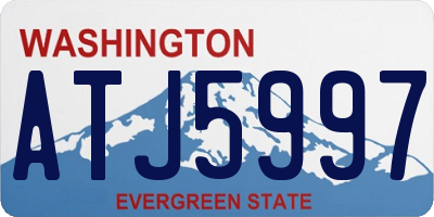 WA license plate ATJ5997