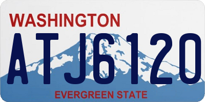 WA license plate ATJ6120