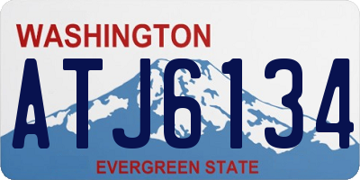WA license plate ATJ6134