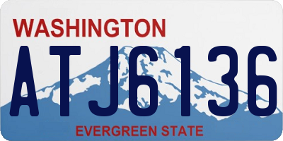 WA license plate ATJ6136