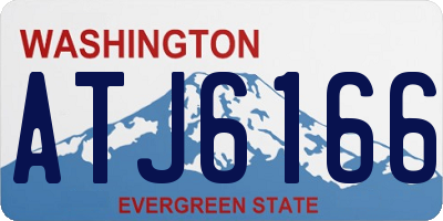 WA license plate ATJ6166