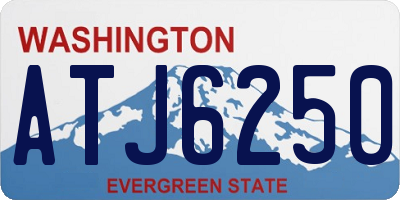 WA license plate ATJ6250