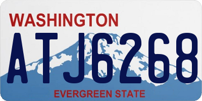 WA license plate ATJ6268